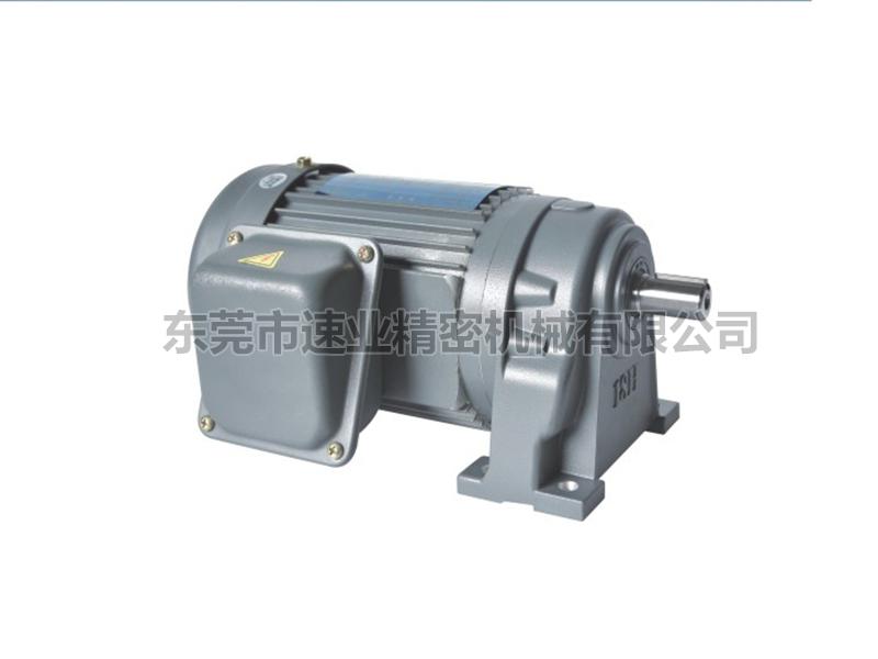 GH臥式附三相、單相鋁殼（剎車)縮框型齒輪減速馬達